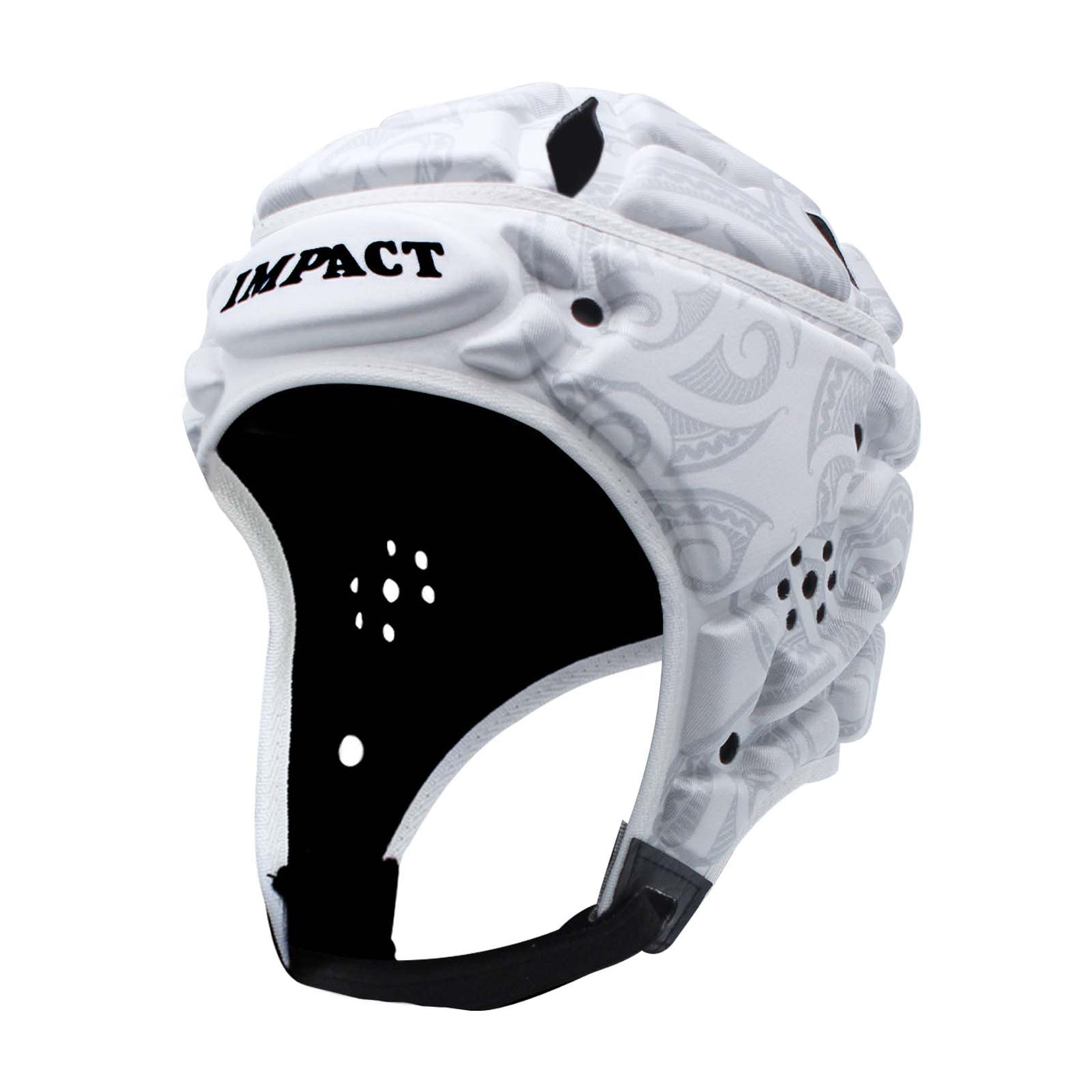 Impact Rugby White/Gray Scrum Cap