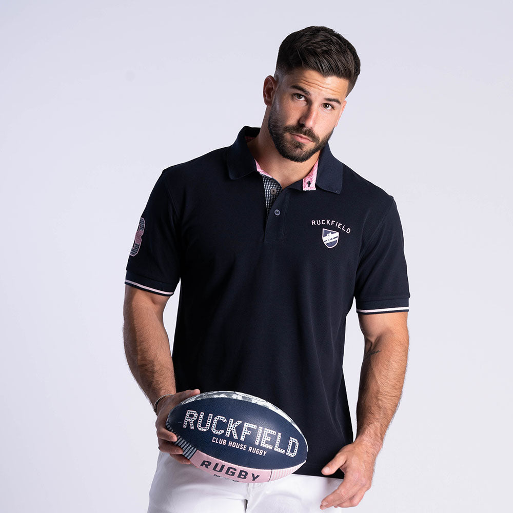 Ruckfield Members Rugby Club House Navy Short Sleeve Polo