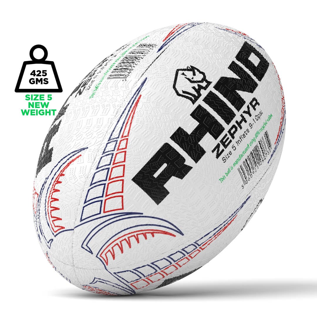 20x Zephyr Recycled Rugby Bal Maat 5