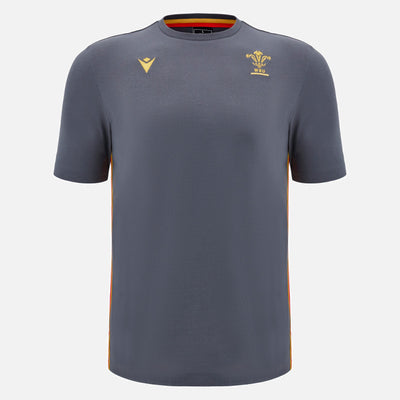 Wales Rugby Travel T-shirt Antraciet Heren