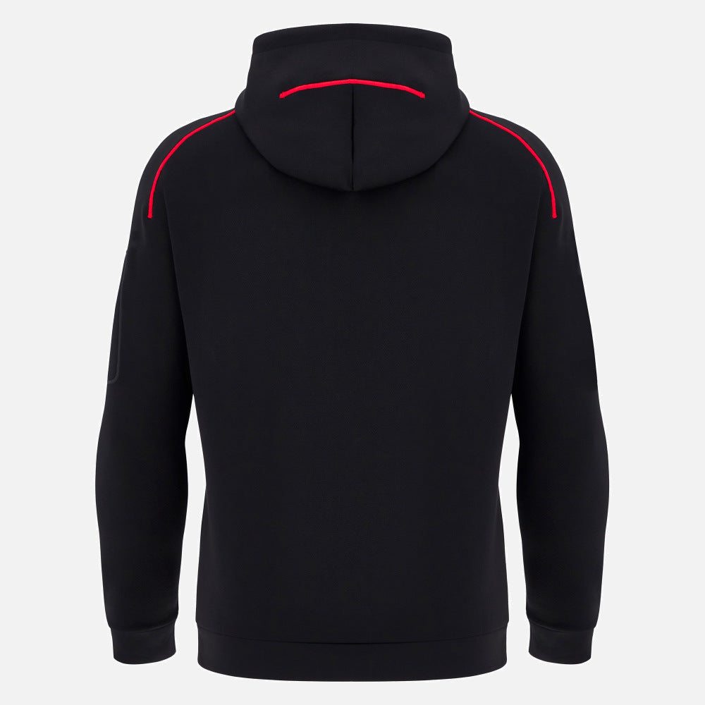 Macron Rugby Wales 2025/26 Athleisure Tech Hoodie Heren