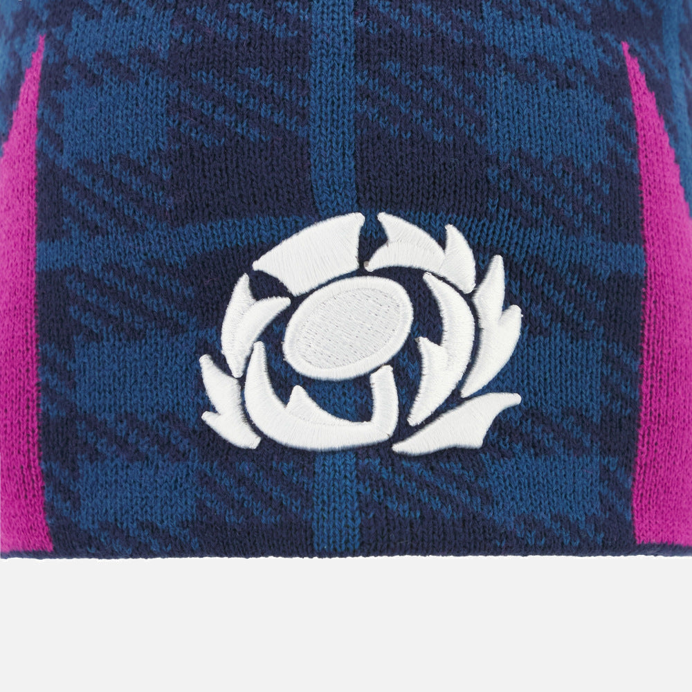 Macron Rugby Schotland 2025/26 Navy Skull Knit Beanie