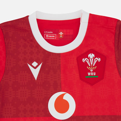 Macron Wales Replica Rugby Thuisshirt Baby 2025/26