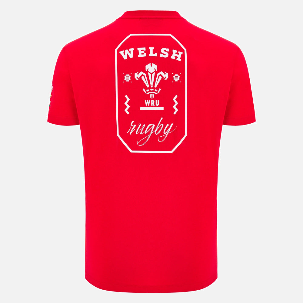 Macron Rugby Wales 2025/26 Fan T-shirt Heren