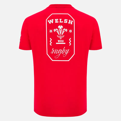 Macron Rugby Wales 2025/26 Fan T-shirt Heren