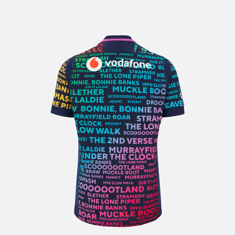 Macron Schotland 2025/26 Words Training Rugby Shirt Kids