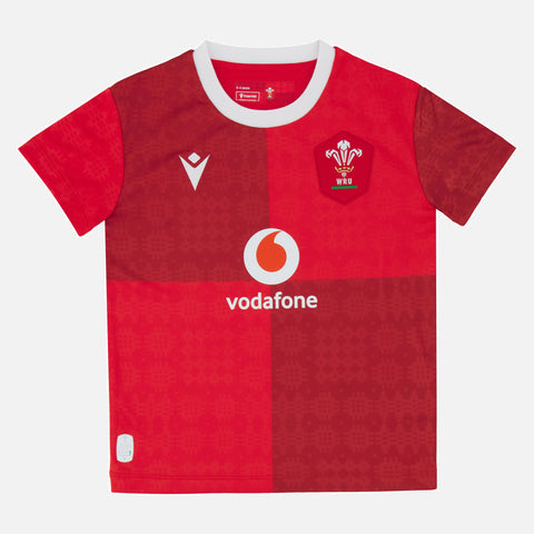 Macron Wales Replica Rugby Thuisshirt Kids 2025/26
