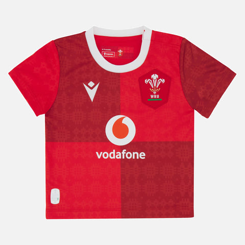 Macron Wales Replica Rugby Thuisshirt Baby 2025/26