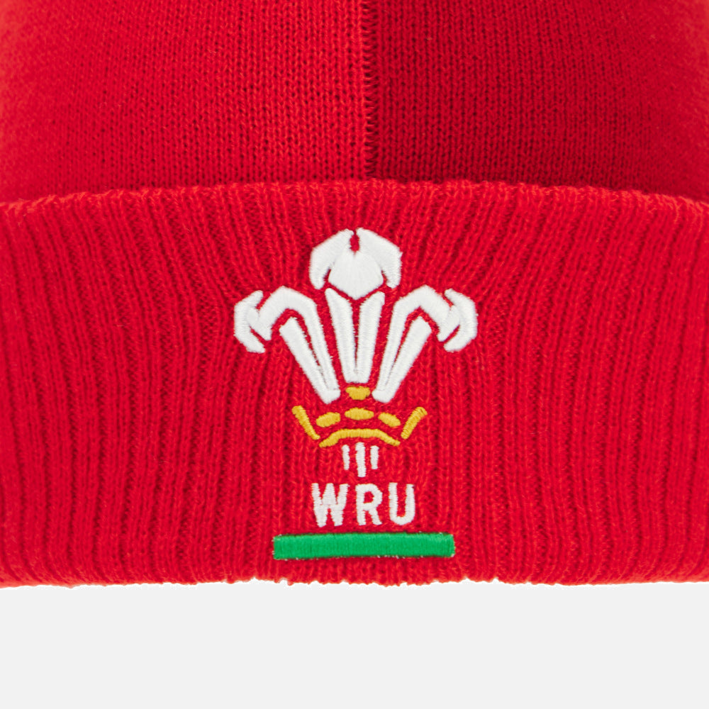 Macron Rugby Wales 2025/26 Pom Pom Beanie