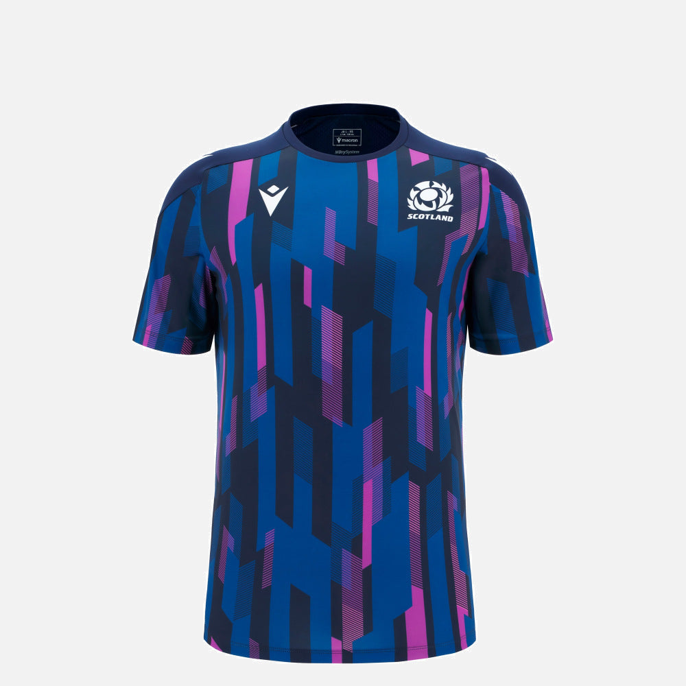 Macron Schotland Rugby 2025/26 Warm-Up T-Shirt Kids