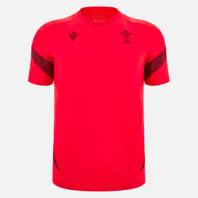 Macron Rugby Wales 2025/26 Rood Training T-shirt Heren
