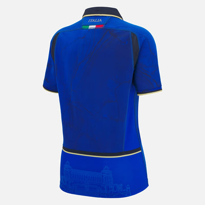 Macron WRWC 2025 Italië Rugby Dames Thuisshirt Slim Fit