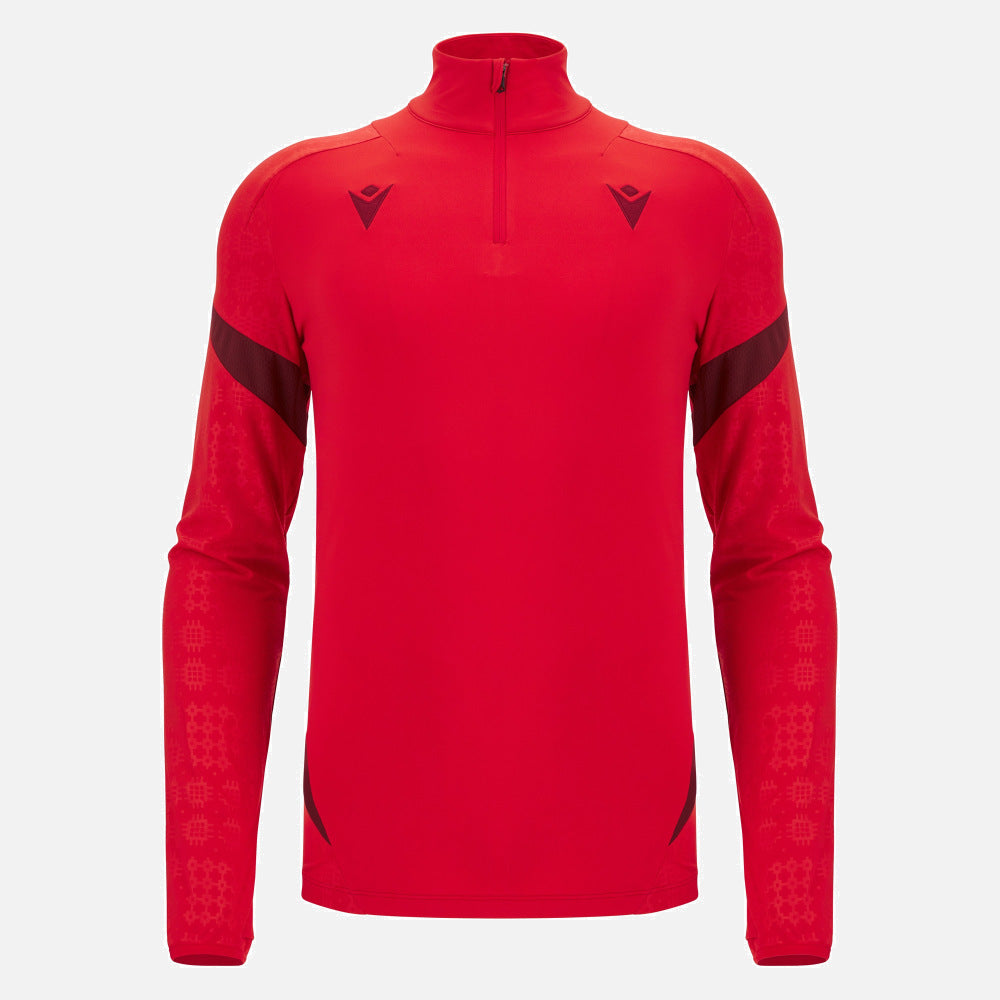 Macron Rugby Wales 2025/26 Training 1/4 Zip Top Heren