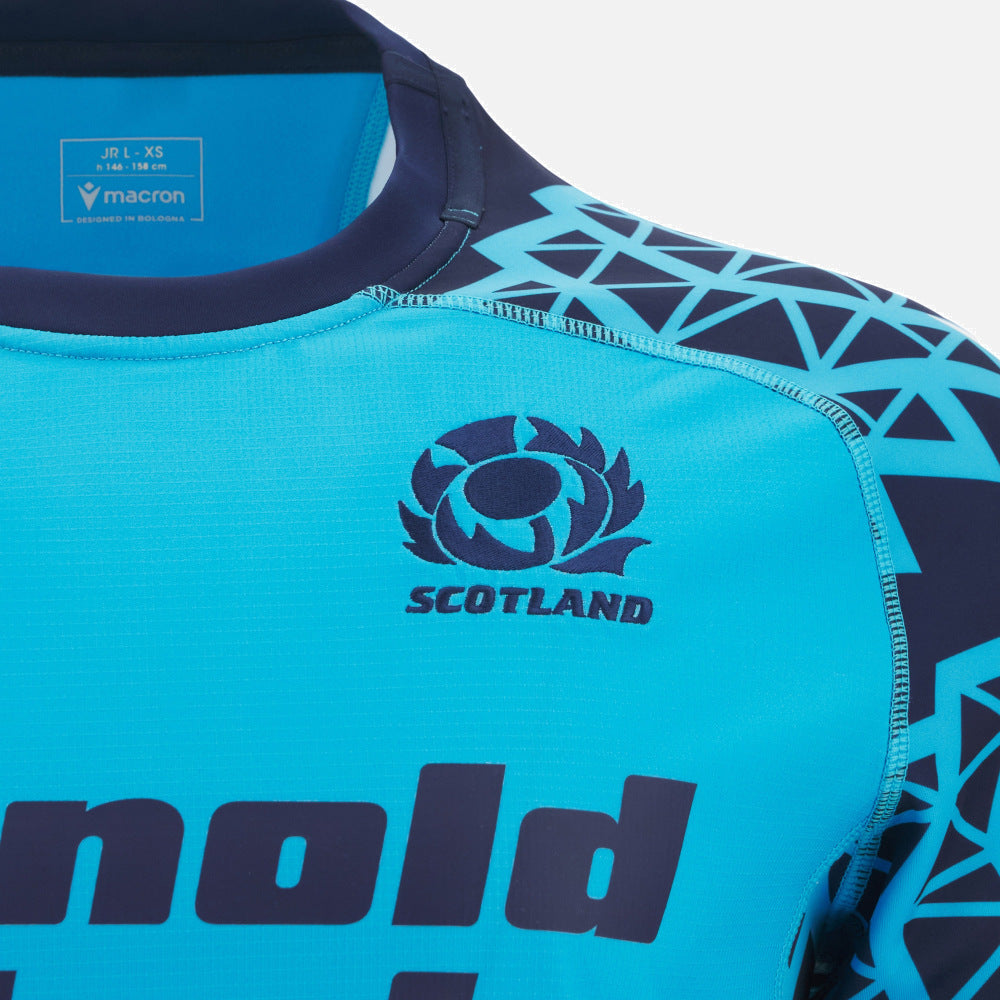 Macron Schotland 2025/26 Sky Training Rugby Shirt Kids
