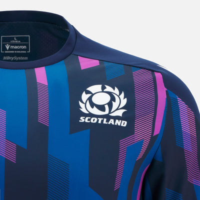 Macron Scottish Rugby 2025/26 Warm-Up Gym T-Shirt Heren