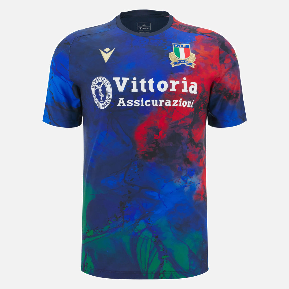 Macron Italië Rugby 2025/26 Training T-shirt Heren