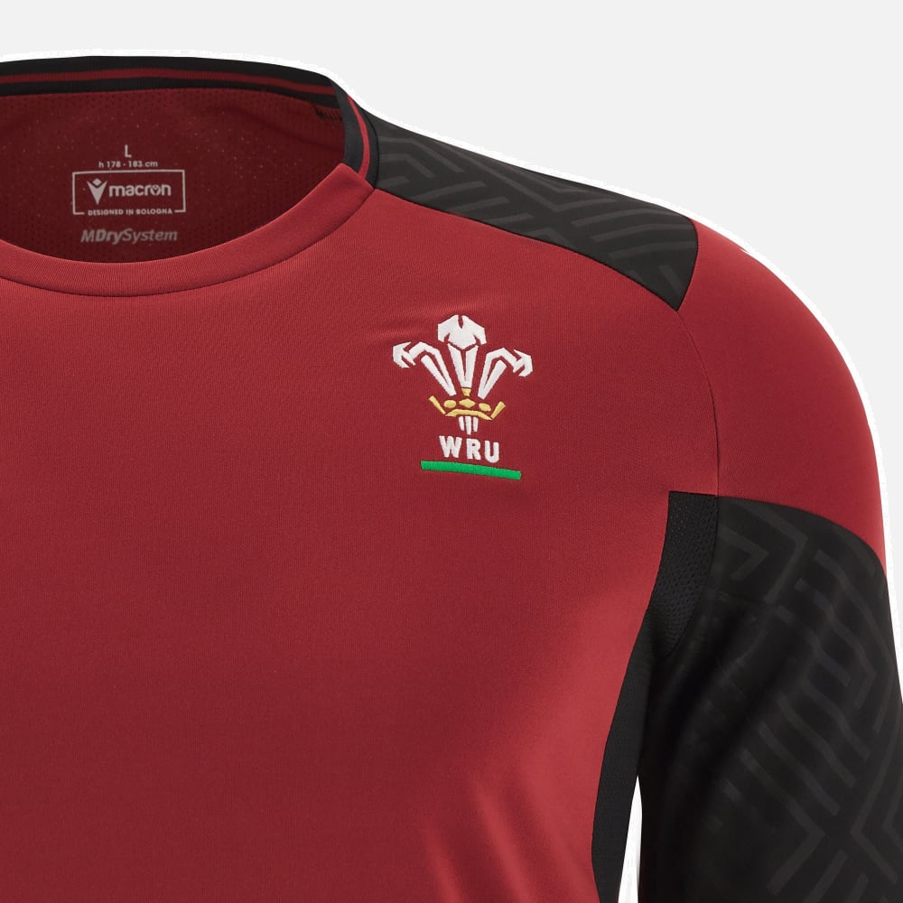 Wales Rugby 2023/24 Trainingsshirt Cardinal