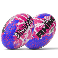 Rhino Graffiti Rugby Bal Maat 5 Roze