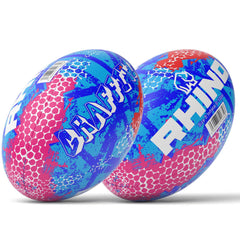 Rhino Graffiti Rugby Bal Maat 5 Blauw