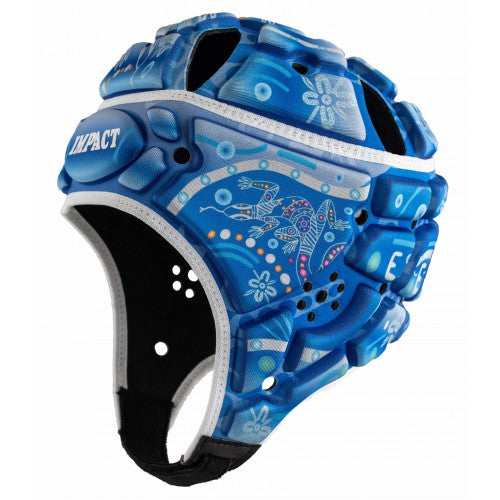 Impact Rugby Indigenous Blue Scrumcap