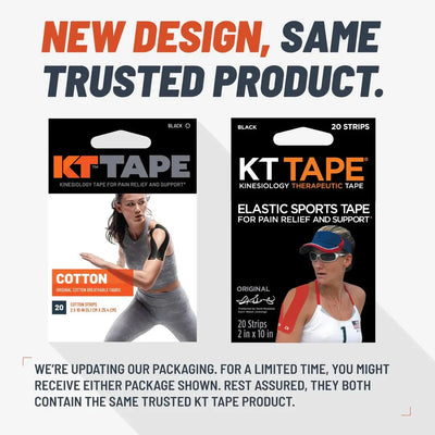 KT Tape Original Voorgesneden (5 x 25 cm) – 20 stuks – 5 meter