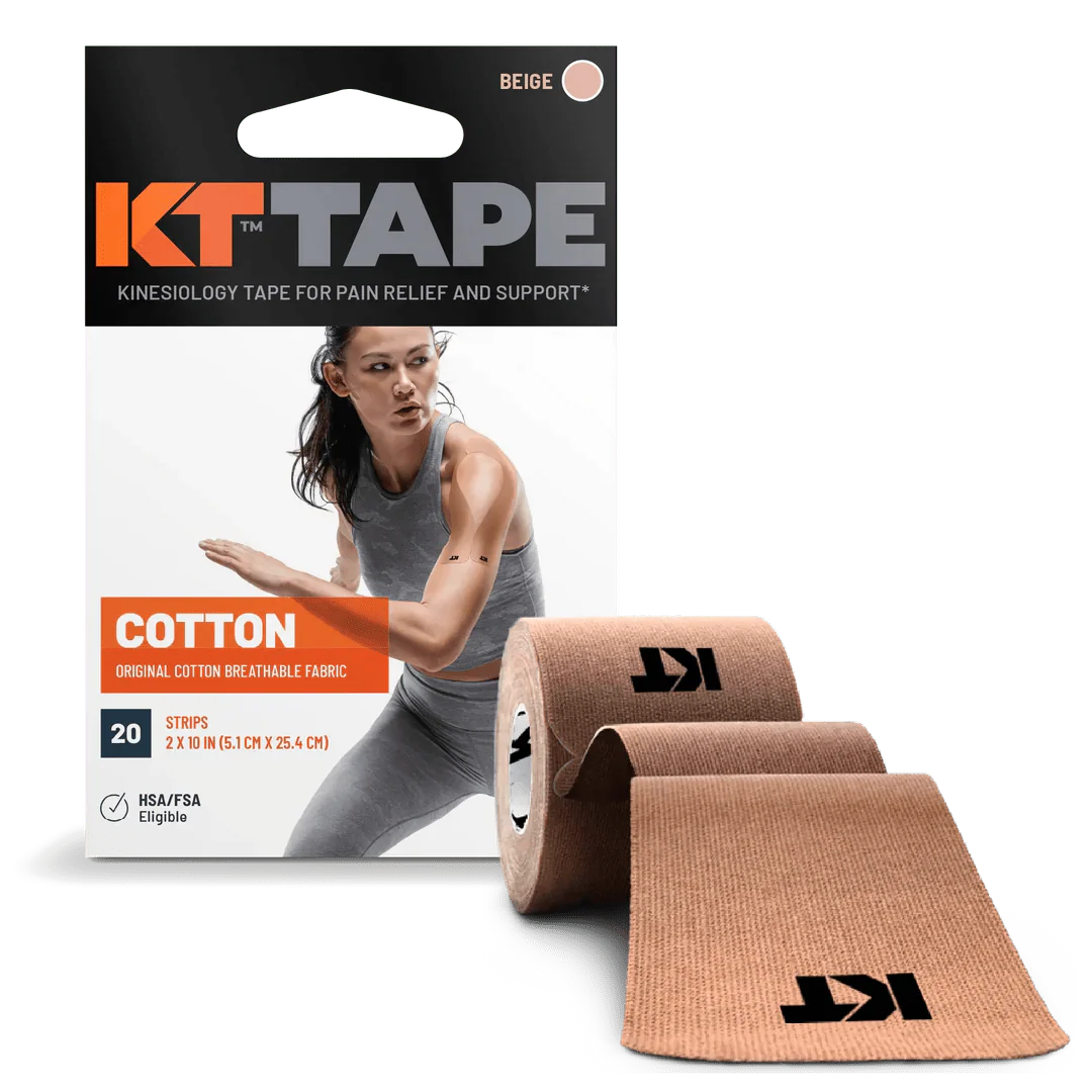 KT Tape Original Voorgesneden (5 x 25 cm) – 20 stuks – 5 meter
