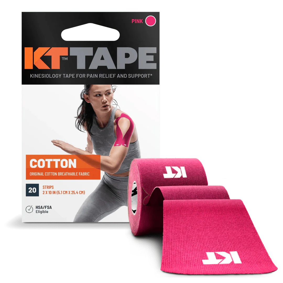 KT Tape Original Voorgesneden (5 x 25 cm) – 20 stuks – 5 meter