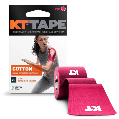 KT Tape Original Voorgesneden (5 x 25 cm) – 20 stuks – 5 meter