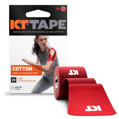 KT Tape Original Voorgesneden (5 x 25 cm) – 20 stuks – 5 meter