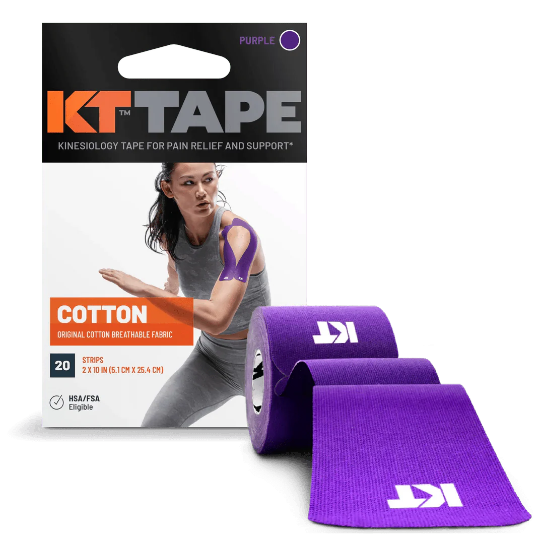 KT Tape Original Voorgesneden (5 x 25 cm) – 20 stuks – 5 meter