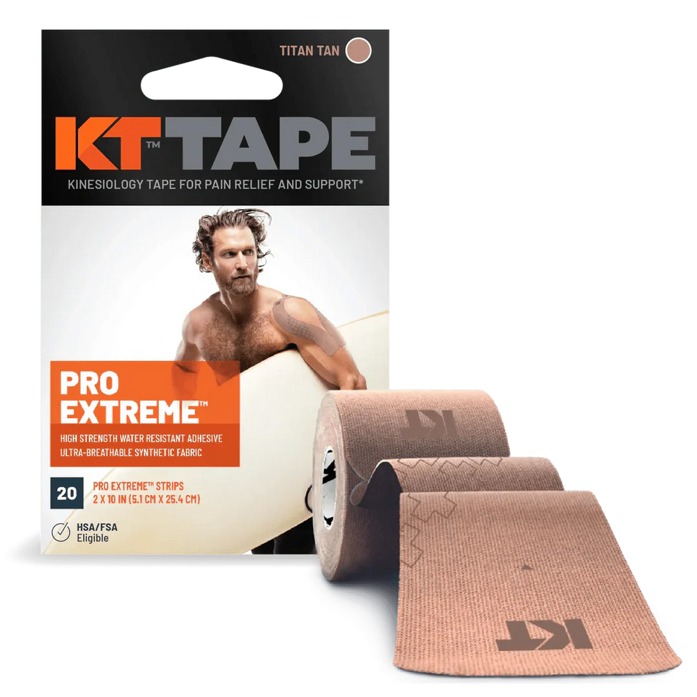 KT Tape Pro Extreme Voorgesneden (5 x 25 cm) – 20 stuks – 5 meter