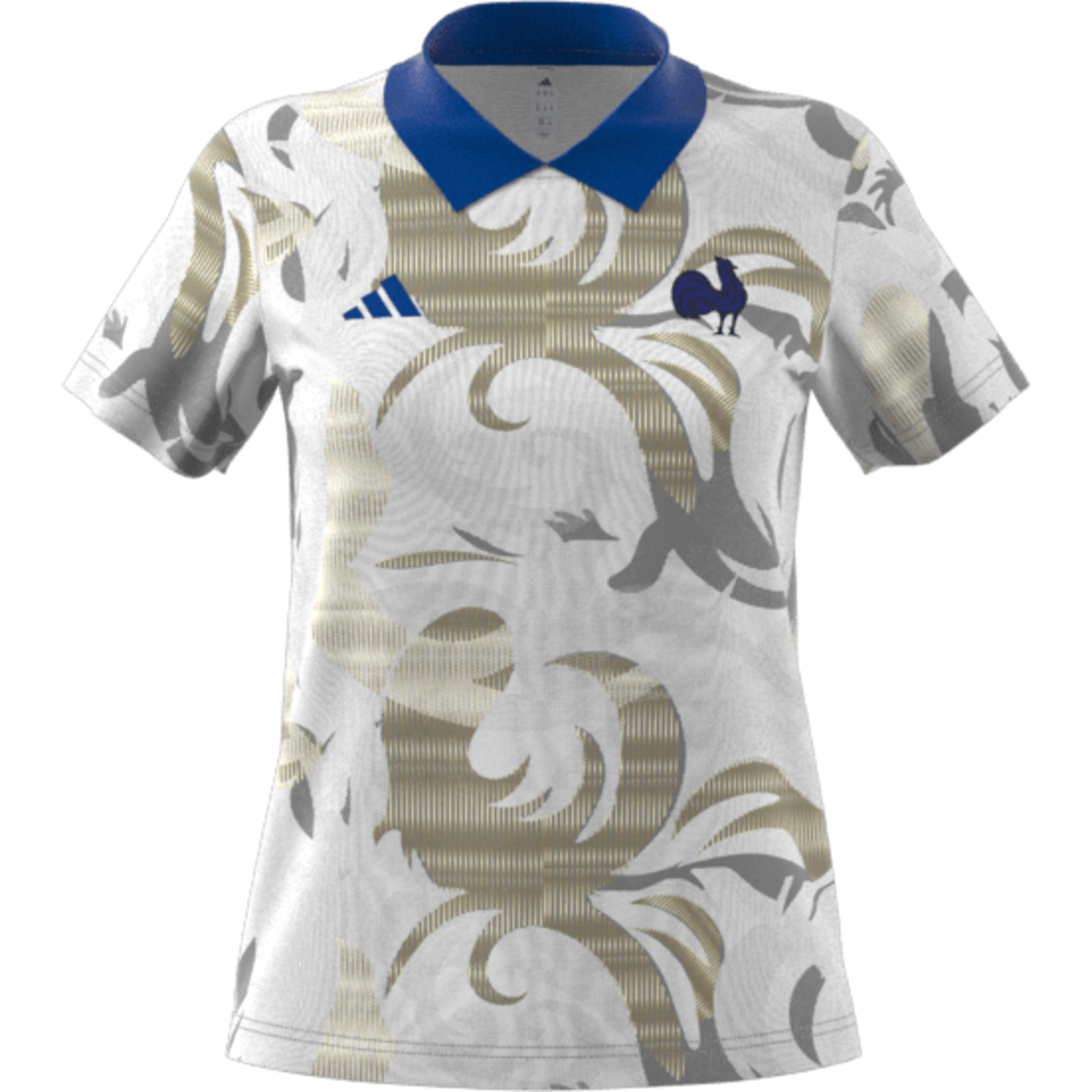 Adidas Frankrijk Rugby Pre-Match Shirt Dames RWC 2025
