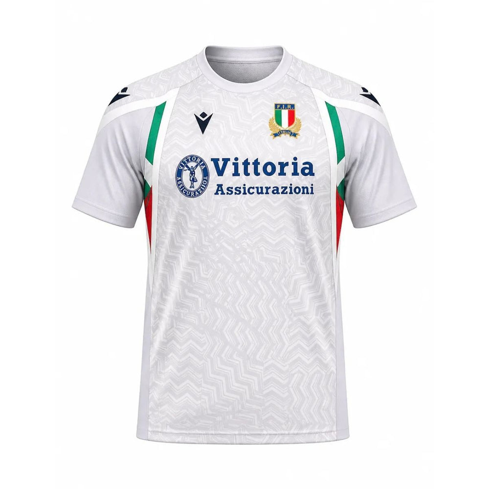 Macron Italië Rugby Training Staff T-shirt Heren