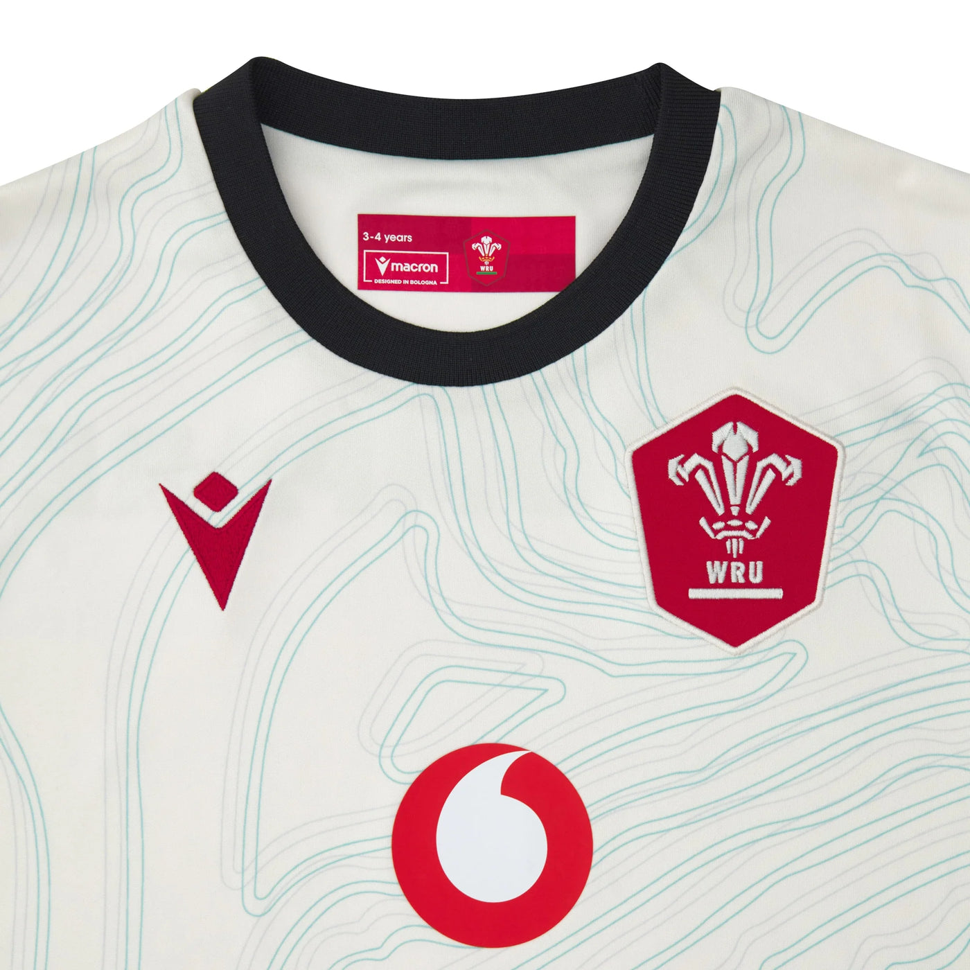 Macron Wales Replica Rugby Uitshirt Kids 2025/26