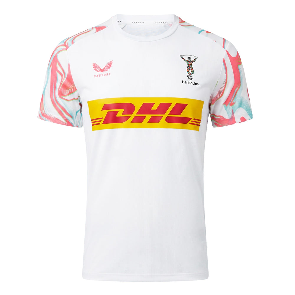 Castore Harlequins Pre-Match T-shirt Heren Sea Angel
