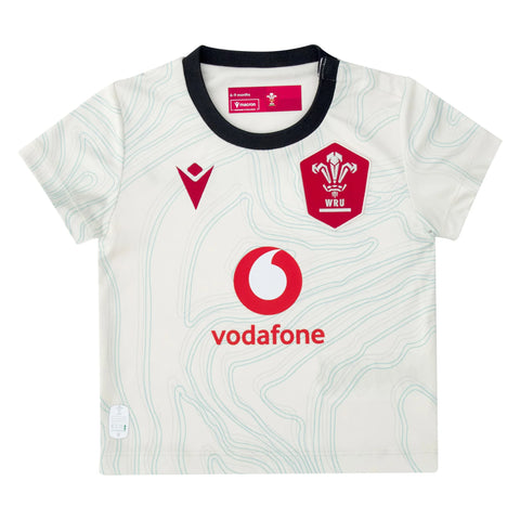 Macron Wales Replica Rugby Uitshirt Baby 2025/26