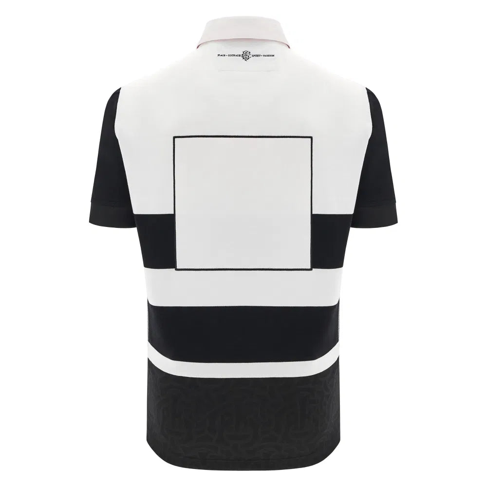 Macron Barbarians 2024/25 Katoenen Korte Mouwen Shirt Heren