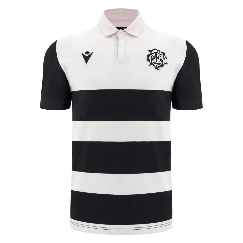 Macron Barbarians 2024/25 Katoenen Korte Mouwen Shirt Heren