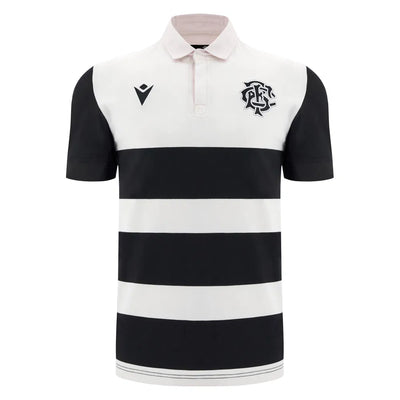 Macron Barbarians 2024/25 Katoenen Korte Mouwen Shirt Heren