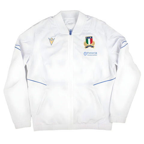 Macron Italië Rugby Training Full Zip Top Volwassenen