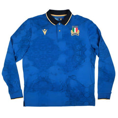 Macron Italië Rugby Thuisshirt Lange Mouwen Katoen Senior