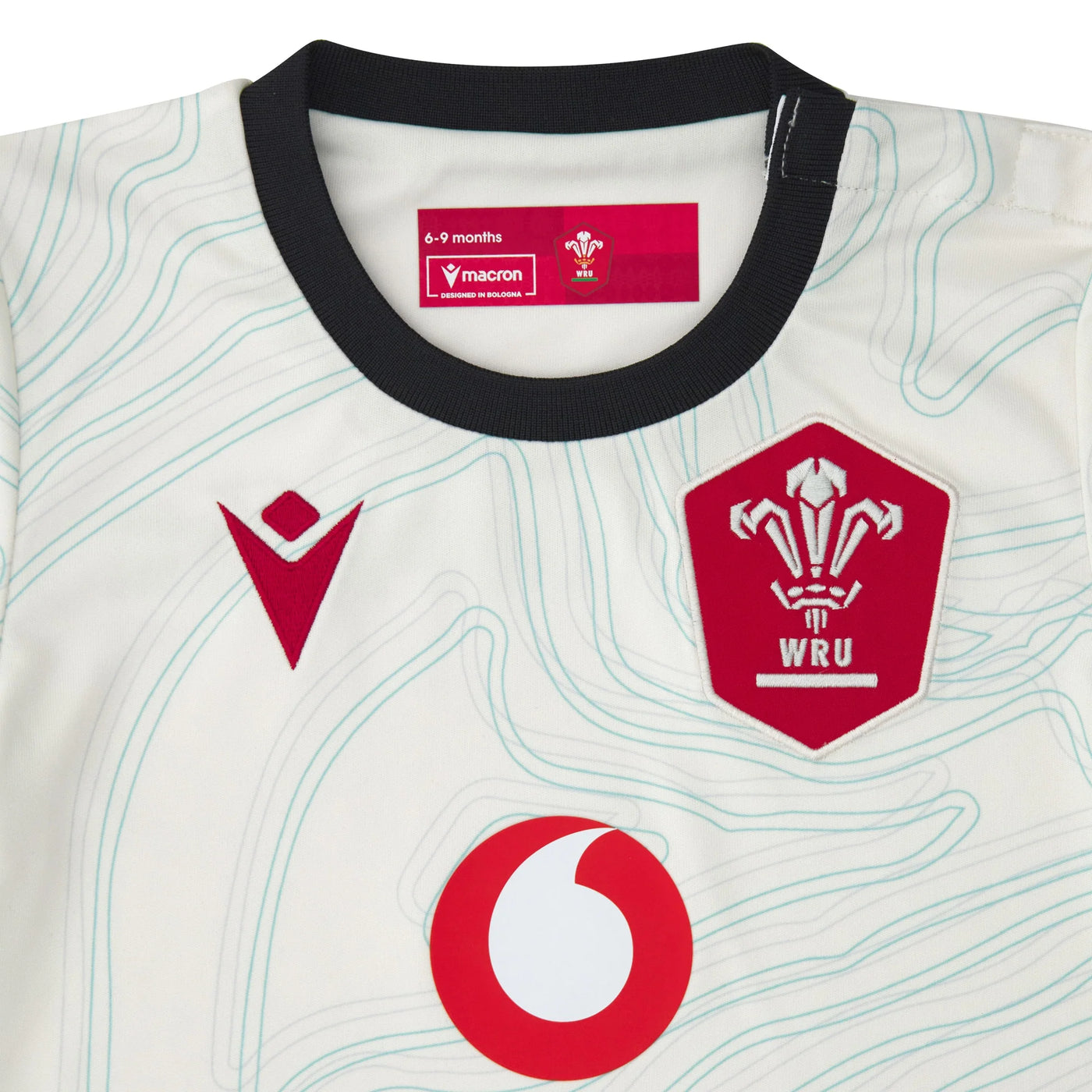 Macron Wales Replica Rugby Uitshirt Baby 2025/26