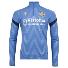 Macron Italië Rugby 1/4 Zip Training Top Heren