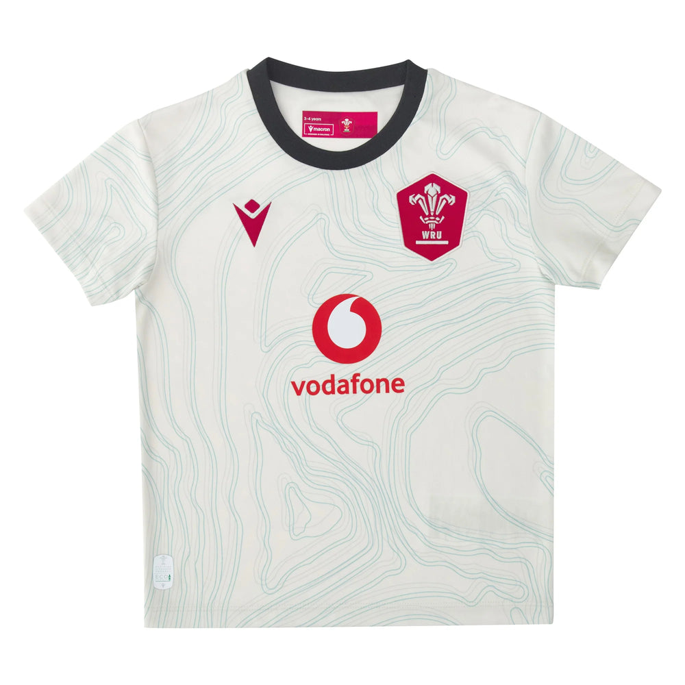 Macron Wales Replica Rugby Uitshirt 2025/26 Kids