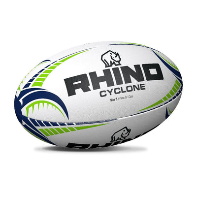 Cyclone Rugby Ball White Size 5