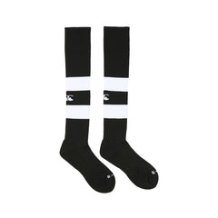 Canterbury Team Hooped Socks Zwart/wit Junior